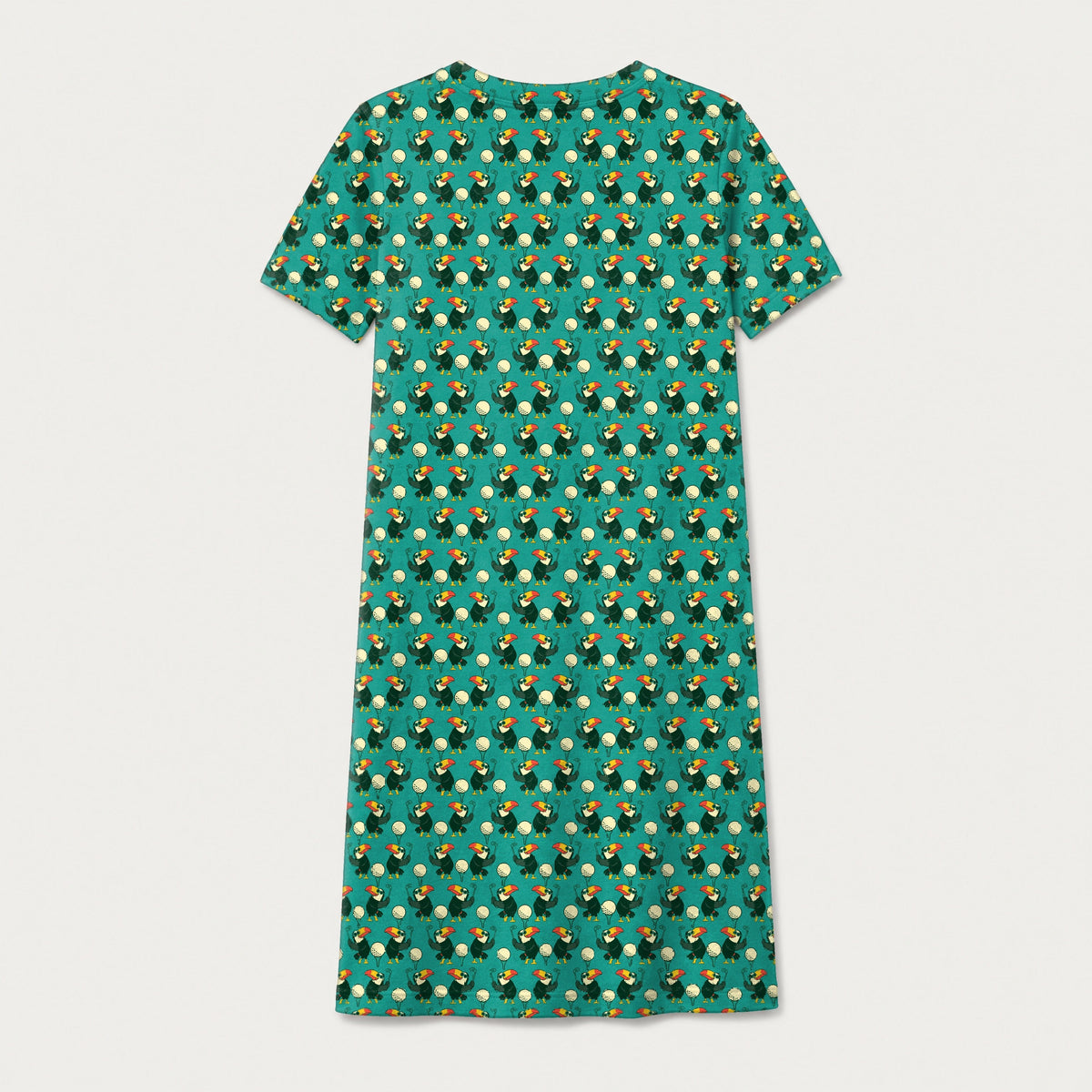 Toucan Tee Time Kids Dress - Back