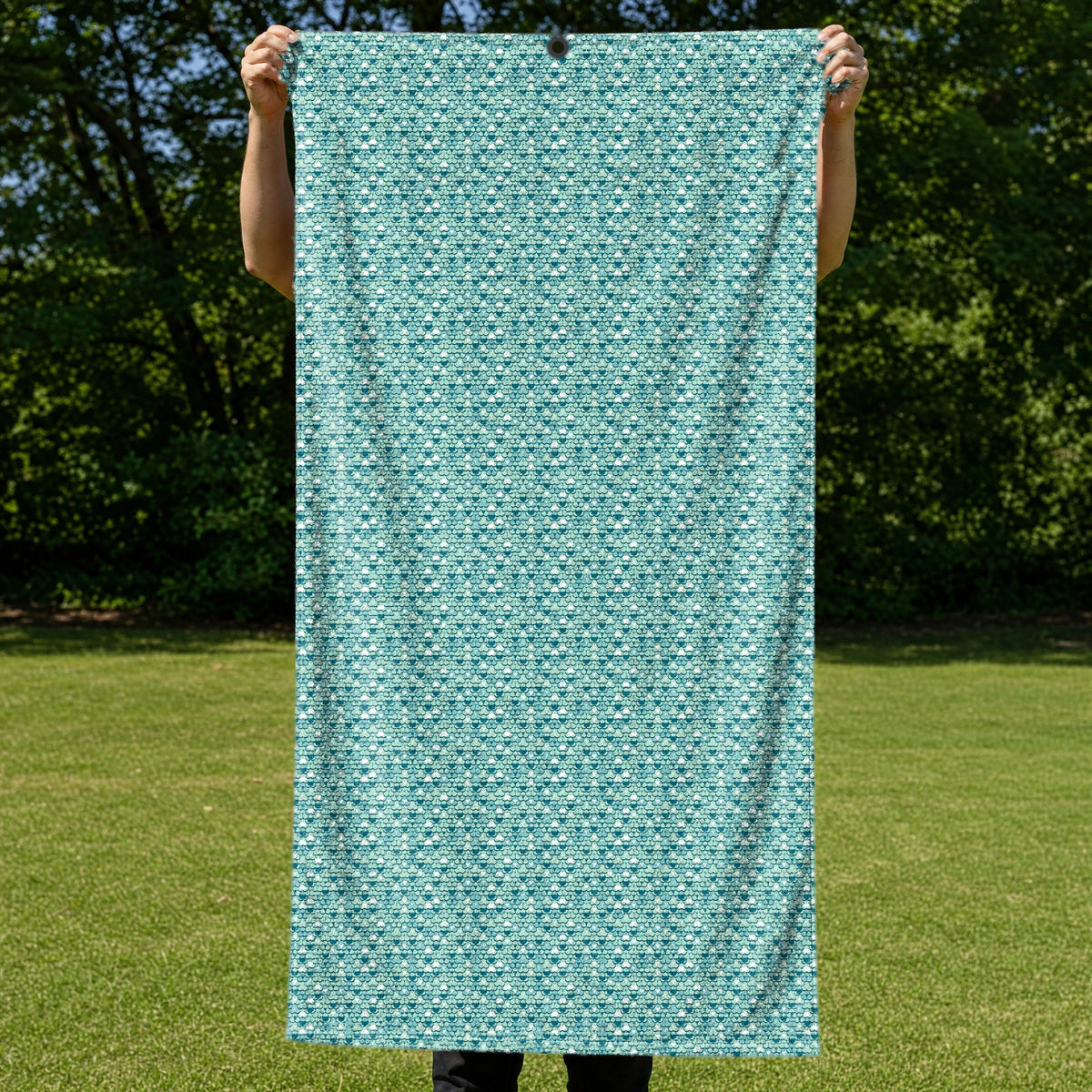 Badonkadonk Full-Size Towel & Car Seat Cover - Held Open
