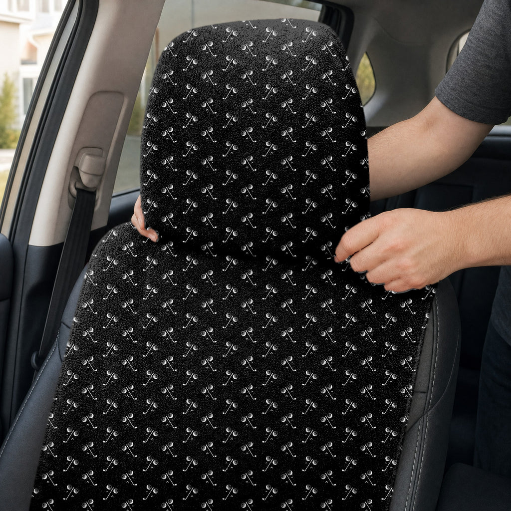 Ball & Wedge Full-Size Towel & Car Seat Cover - Headrest Pocket