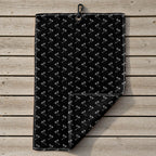 Ball & Wedge Golf Towel - Laid Flat