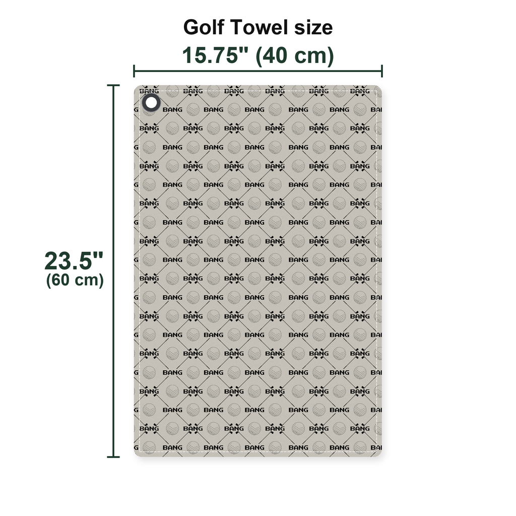 Bang Golf Towel - Size Chart