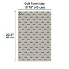 Bang Golf Towel - Size Chart