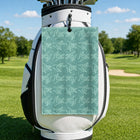 Bean Flicker Golf Towel - Hanging on a Golf Bag
