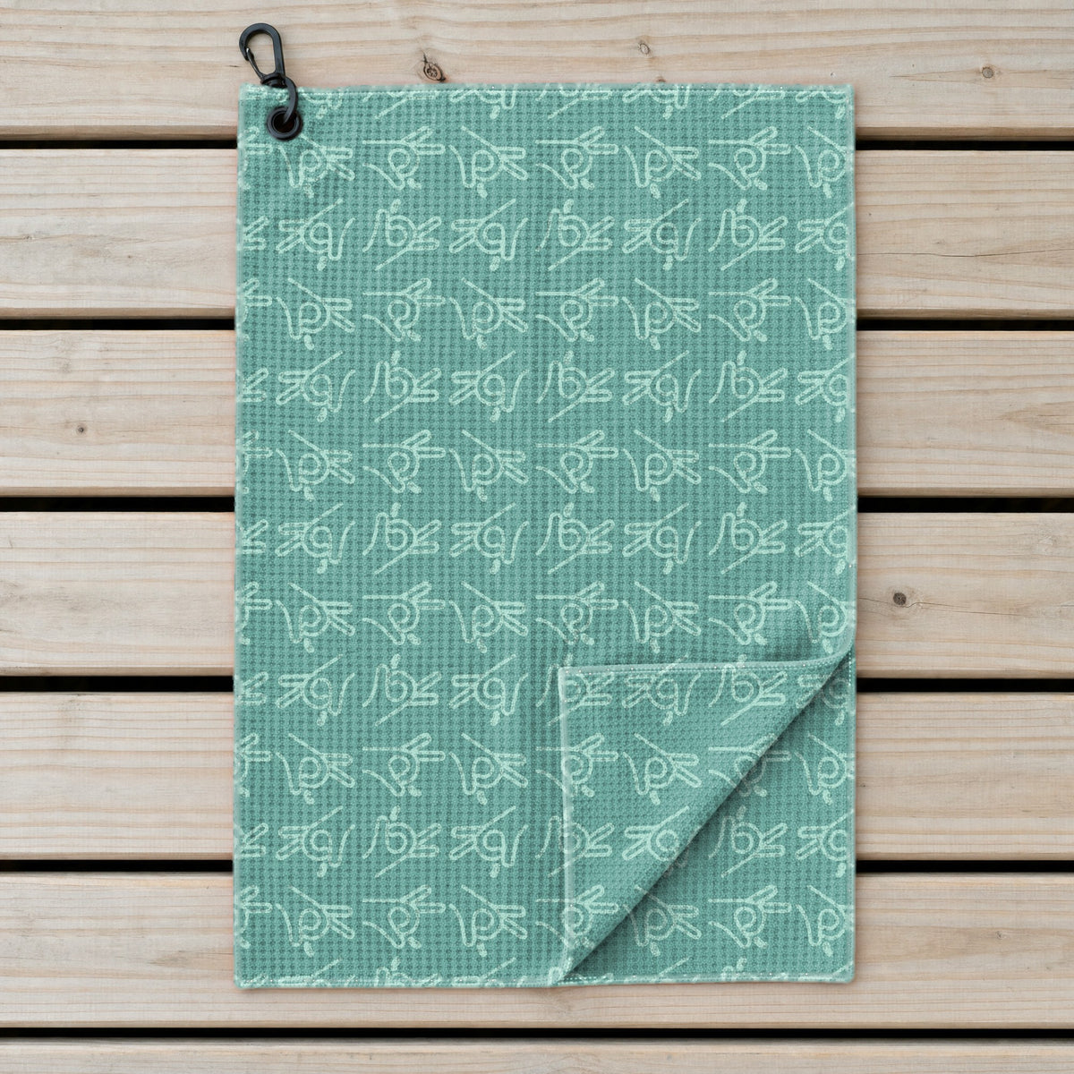 Bean Flicker Golf Towel - Laid Flat