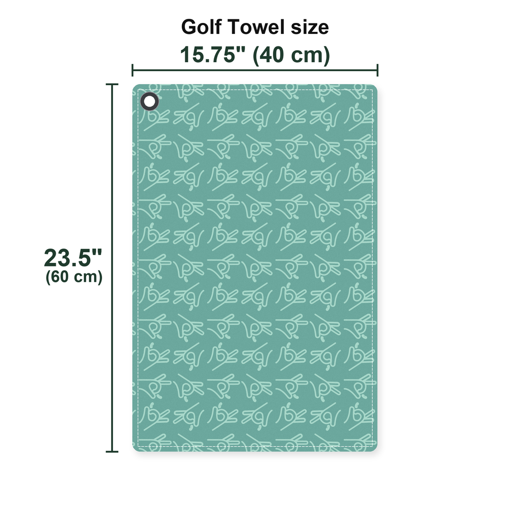 Bean Flicker Golf Towel - Size Chart