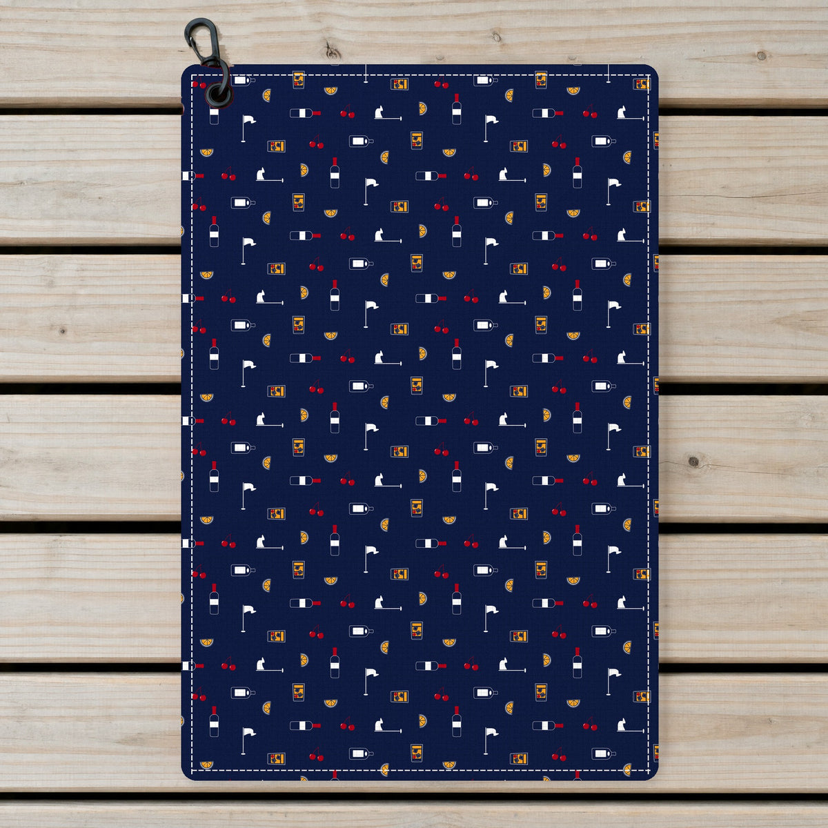 Beer Flag Golf Towel - Laid Flat