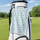 Bigfoot Golf Golf Towel - Hanging on a Golf Bag