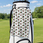 Bigfoot Golf Towel - Hanging on a Golf Bag