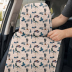 Bigfoot On The Green Full-Size Towel & Car Seat Cover - Headrest Pocket