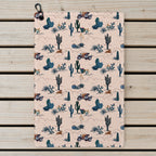 Bigfoot On The Green Golf Towel - Laid Flat