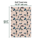 Bigfoot On The Green Golf Towel - Size Chart
