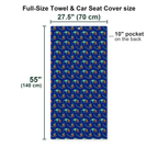 Bigfoot Sasquatch Golf Shirt Golf Club Funny Full-Size Towel & Car Seat Cover - Size Chart
