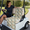 Bigfoot Sasquatch Tropical Discovery Journey Full-Size Towel & Car Seat Cover - On a Golf Cart Seat