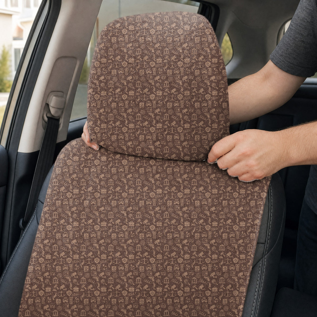Billable Hours Full-Size Towel & Car Seat Cover - Headrest Pocket