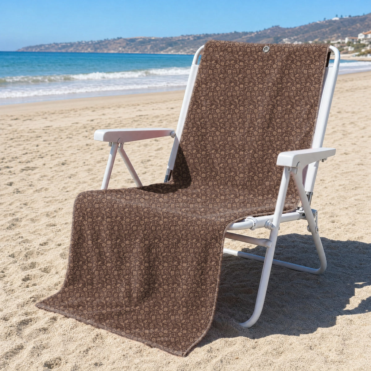 Billable Hours Full-Size Towel & Car Seat Cover - On a Beach Chair
