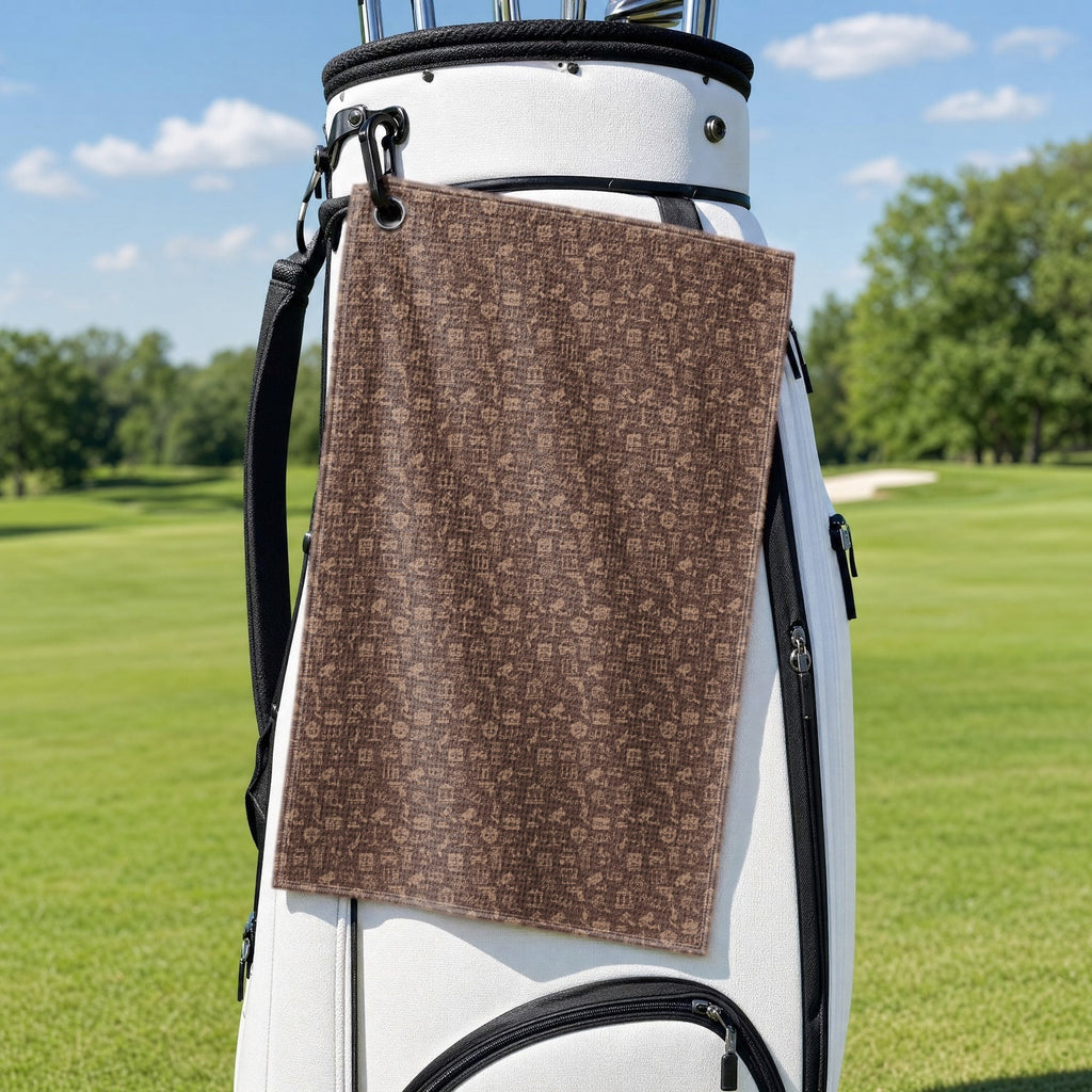 Billable Hours Golf Towel - Hanging on a Golf Bag