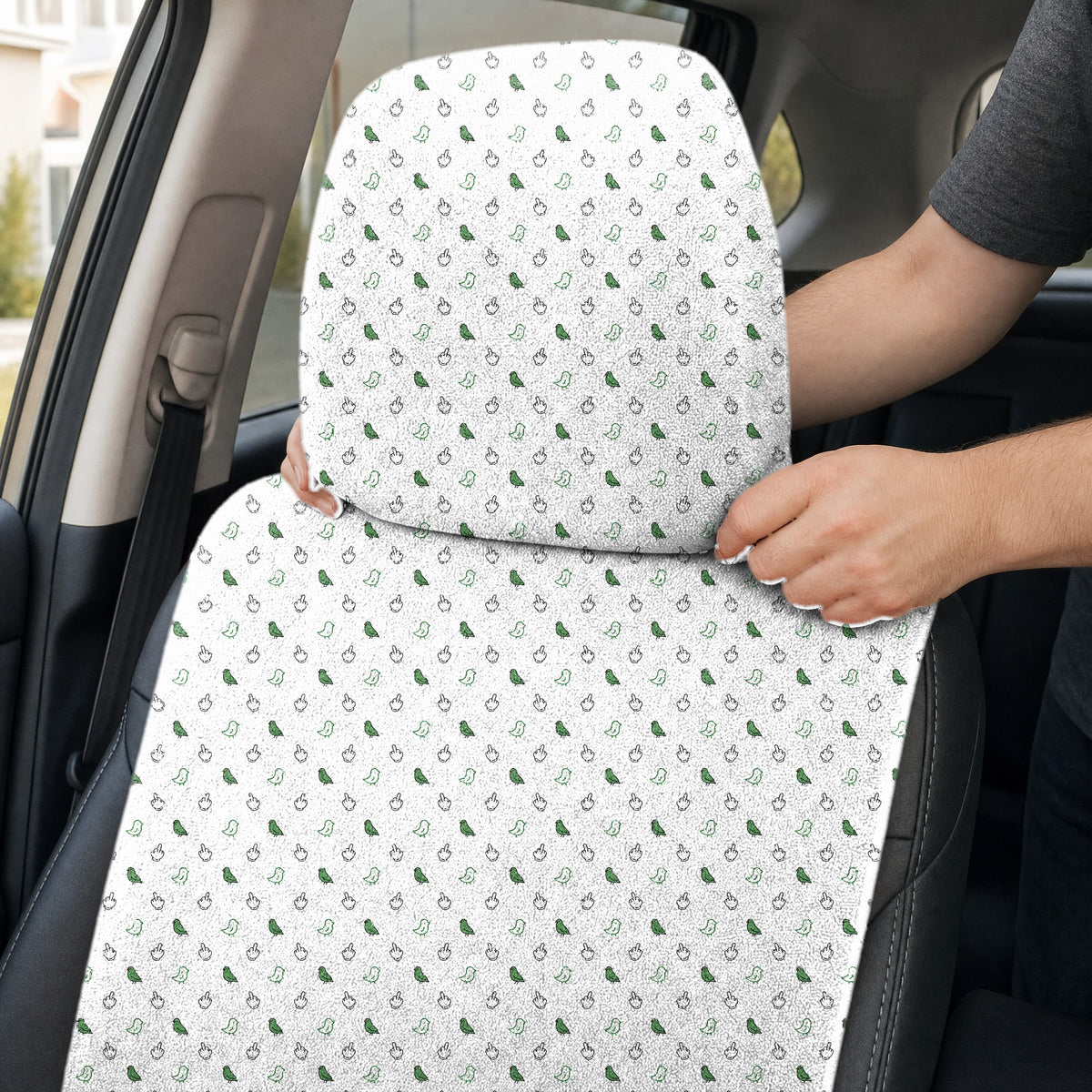 Birdie Energy Full-Size Towel & Car Seat Cover - Headrest Pocket