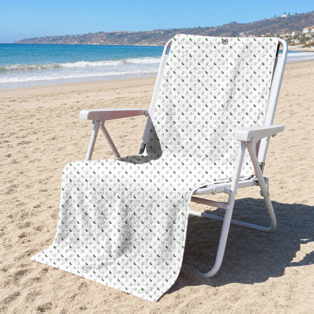 Birdie Energy Full-Size Towel & Car Seat Cover - On a Beach Chair