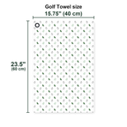 Birdie Energy Golf Towel - Size Chart