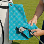 Boats and Hoes Golf Towel - Cleaning a Club