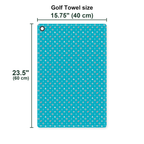 Boats and Hoes Golf Towel - Size Chart