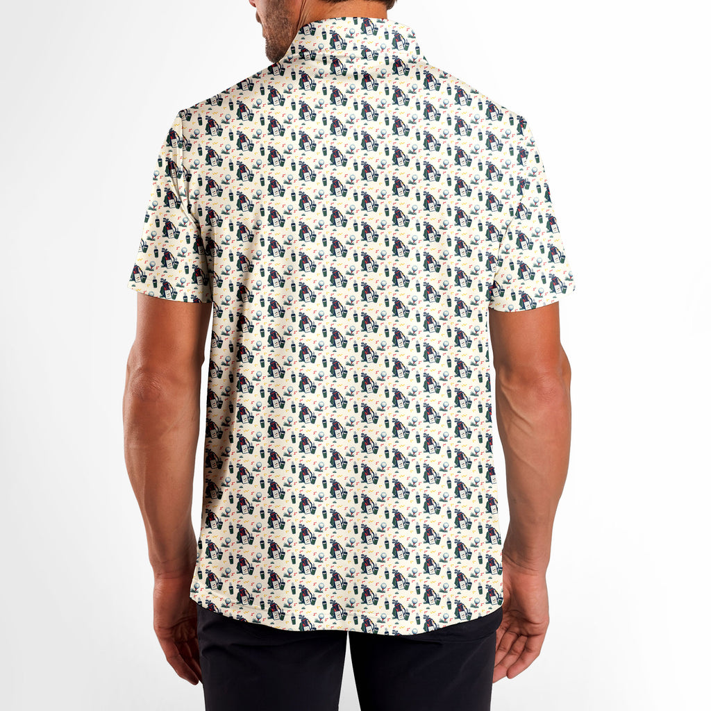 Break Ninety Again Polo Shirt For Men - Model Back