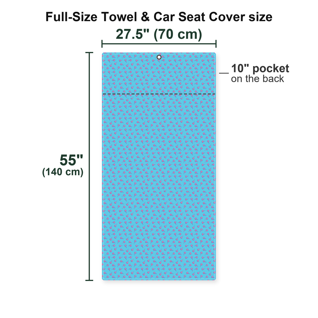 Breezy Swing Full-Size Towel & Car Seat Cover - Size Chart