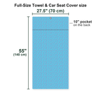 Breezy Swing Full-Size Towel & Car Seat Cover - Size Chart
