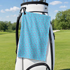 Breezy Swing Golf Towel - Hanging on a Golf Bag