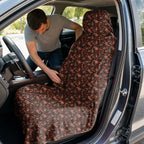 Brown Paisley Full-Size Towel & Car Seat Cover - In the Car
