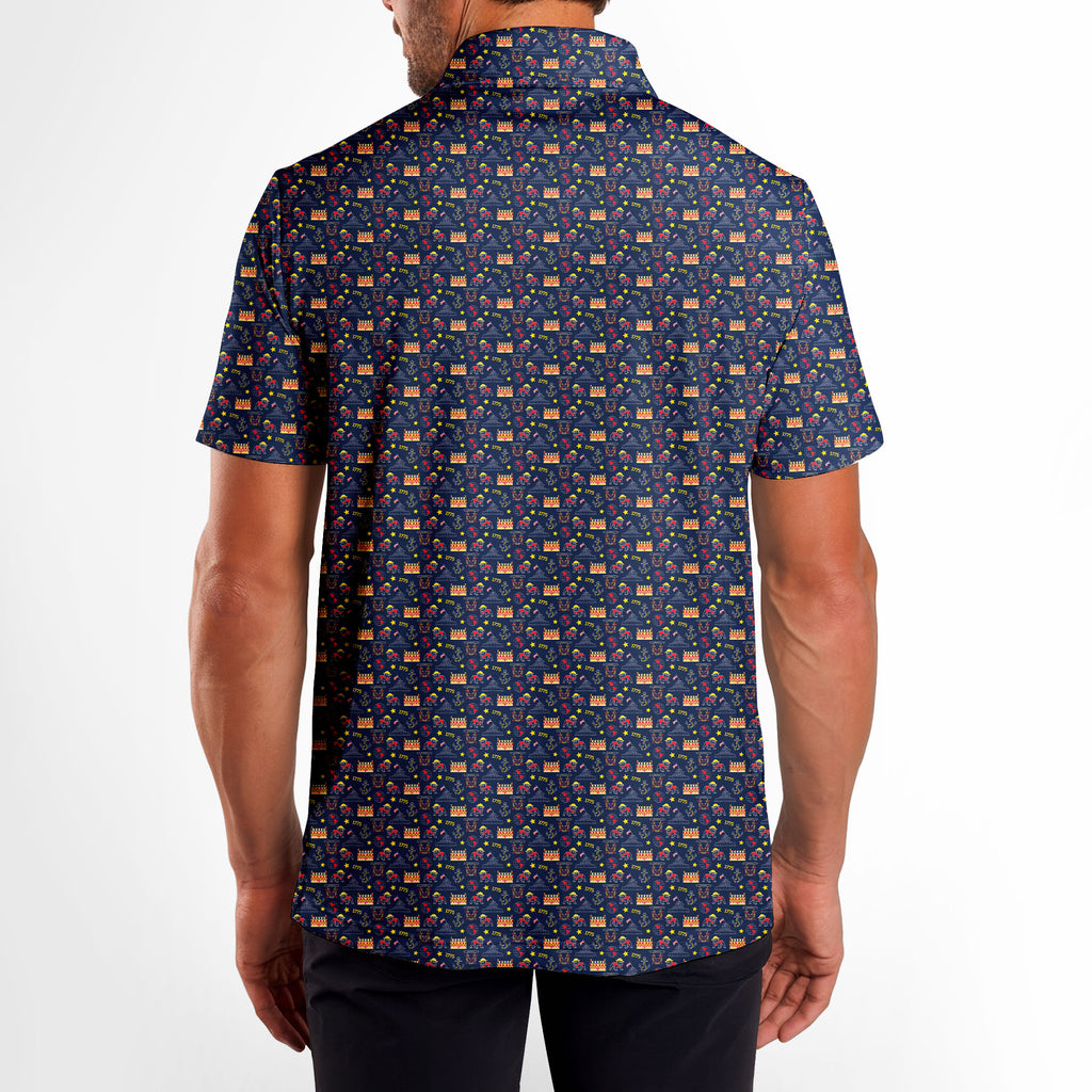 BullDog - Thỉ quân lục chiến Polo Shirt For Men - Model Back