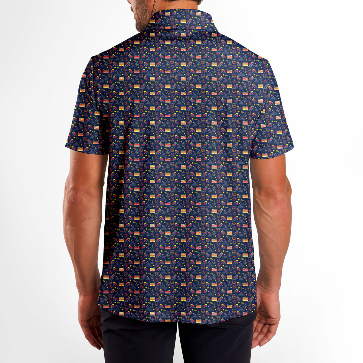 BullDog - Thỉ quân lục chiến Polo Shirt For Men - Model Back