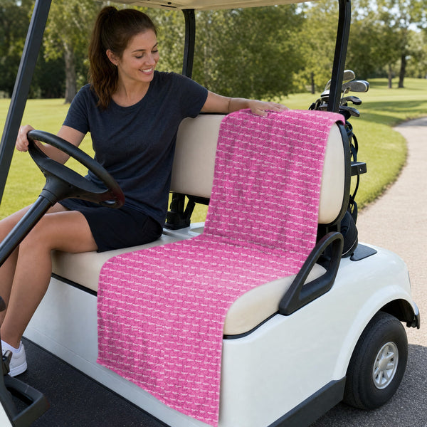 Bumper McGee Full-Size Towel & Car Seat Cover - On a Golf Cart Seat