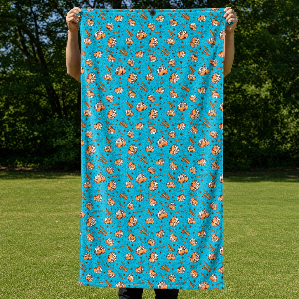 Buns Full-Size Towel & Car Seat Cover - Held Open