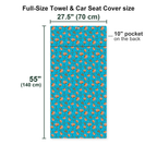 Buns Full-Size Towel & Car Seat Cover - Size Chart