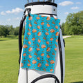 Buns Golf Towel - Hanging on a Golf Bag