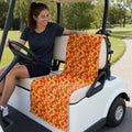 Camouflage Bigfoot Full-Size Towel & Car Seat Cover - On a Golf Cart Seat