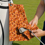 Camouflage Bigfoot Golf Towel - Cleaning a Club