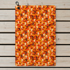 Camouflage Bigfoot Golf Towel - Laid Flat