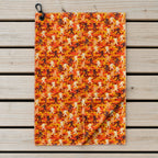 Camouflage Bigfoot Golf Towel - Laid Flat