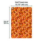 Camouflage Bigfoot Golf Towel - Size Chart