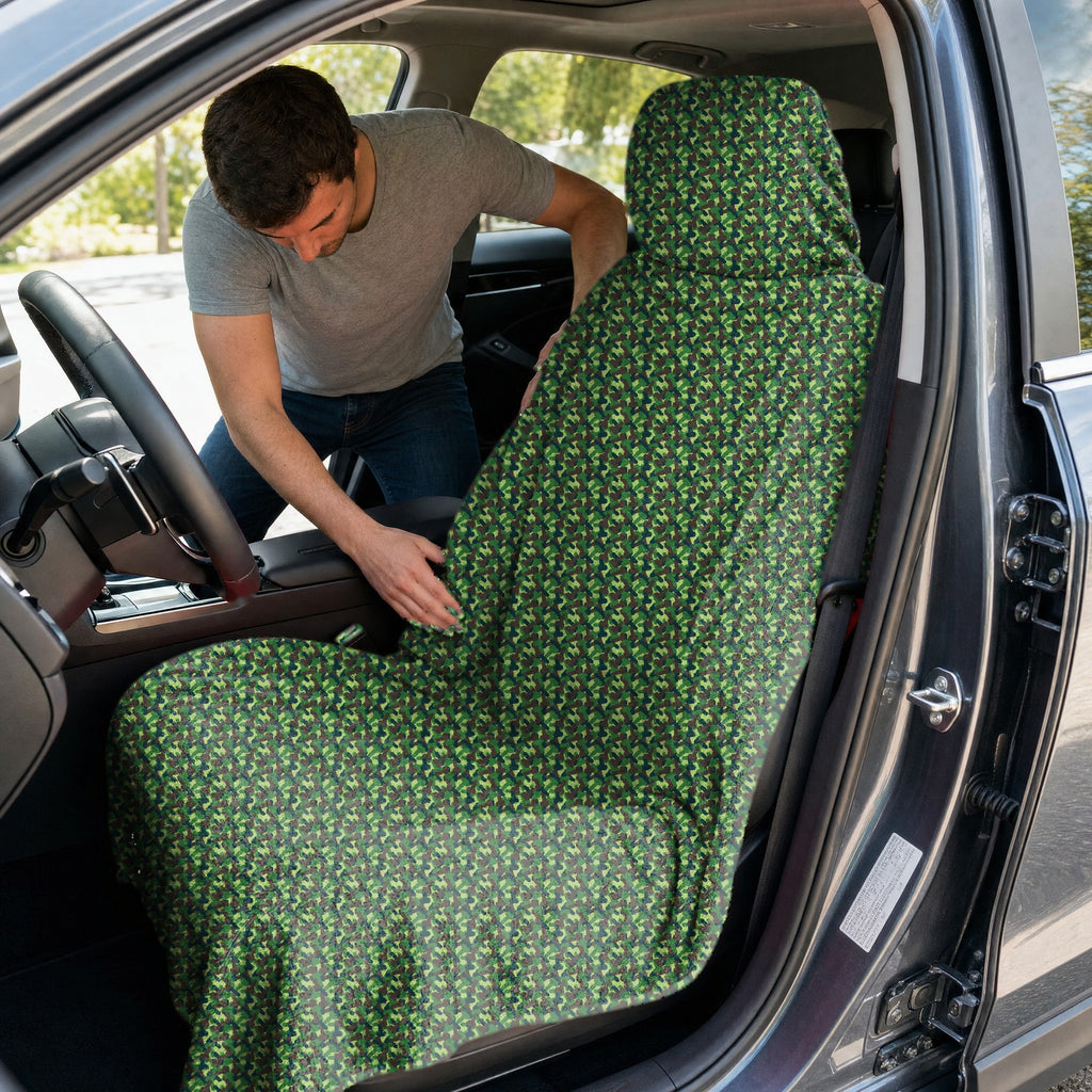 Camouflage Full-Size Towel & Car Seat Cover - In the Car