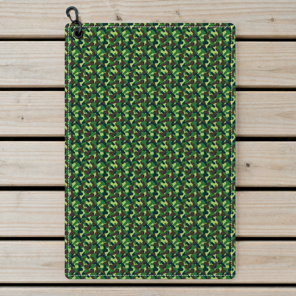 Camouflage Golf Towel - Laid Flat