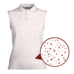 Canada Spatter Women Sleeveless Polo Shirt - 1