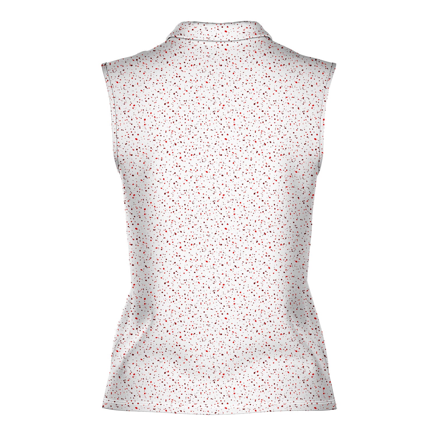 Canada Spatter Women Sleeveless Polo Shirt - 3