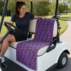 Carnival Glow Full-Size Towel & Car Seat Cover - On a Golf Cart Seat