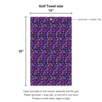 Carnival Glow Golf Towel - Size Chart