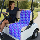 Cheek Peek Full-Size Towel & Car Seat Cover - On a Golf Cart Seat