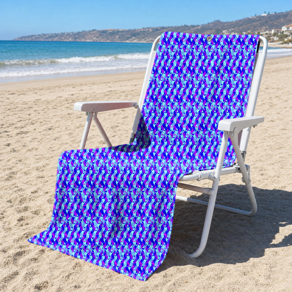 Cheek Peek Full-Size Towel & Car Seat Cover - On a Beach Chair