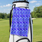 Cheek Peek Golf Towel - Hanging on a Golf Bag
